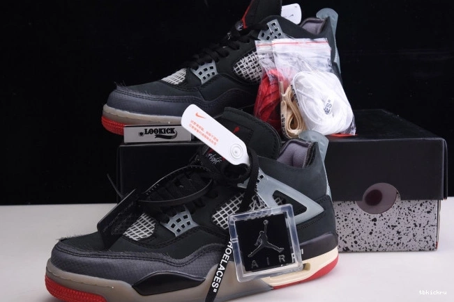 Reps TBK Retro CV9388-001 4 Jordan x White Off Bred Air 0731